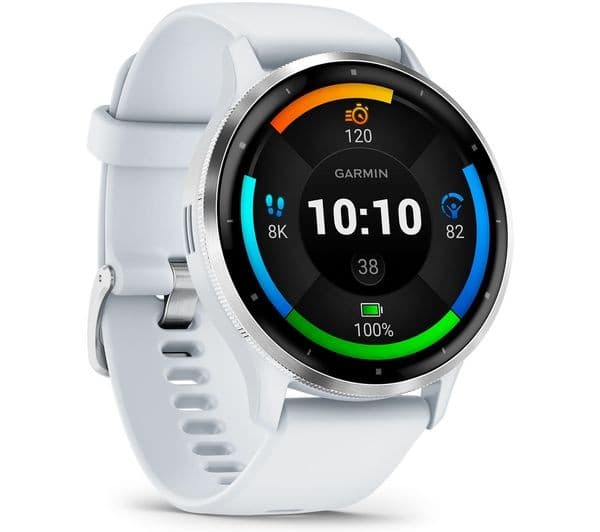 Garmin Venu 3 GPS Smartwatch 45mm - Silver & Whitestone
