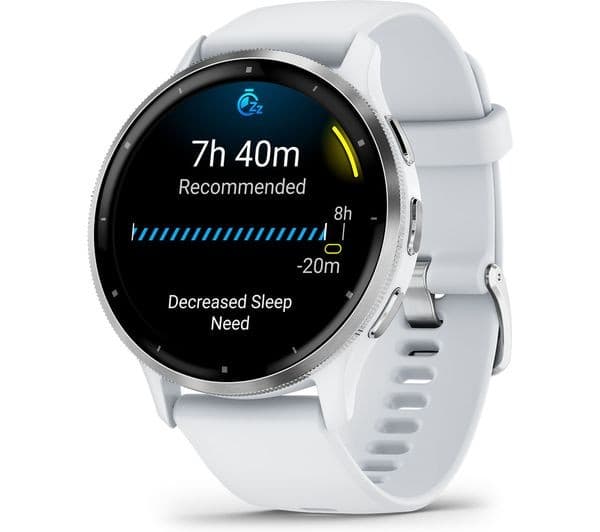 Garmin Venu 3 GPS Smartwatch 45mm - Silver & Whitestone - Image 4