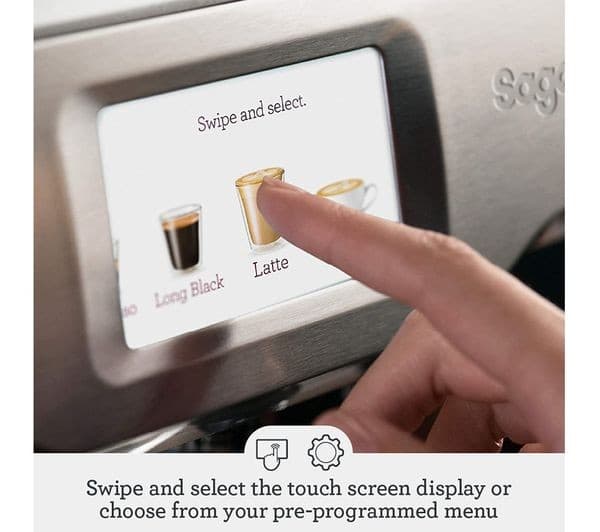 SAGE the Barista Touch SES880 Bean to Cup Coffee Machine - Stainless Steel & Chrome - Image 6
