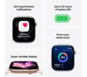 Apple Watch Series 11 GPS 42mm Silver Aluminium Case with Purple Fog Sport Band - S/M thumbnail 3