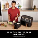 Ninja Foodi MAX Dual Zone AF400UK 9.5L 2-Drawer Air Fryer 2470W - Copper/Black thumbnail 4