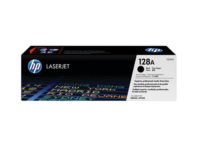 HP 128A Original LaserJet Toner Cartridge (CE320A) - Black - Image 2