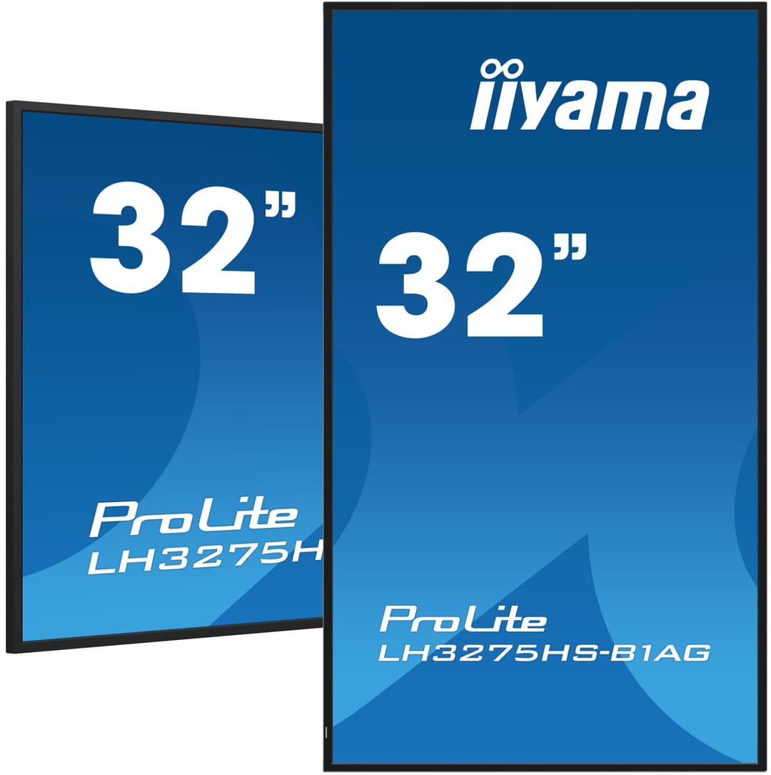 iiyama LH3275HS-B1AG Signage Display Digital signage flat panel 80 cm (31.5") LCD Wi-Fi 500 cd/m² Full HD Black Built-in processor Android 11 24/7 - Image 1