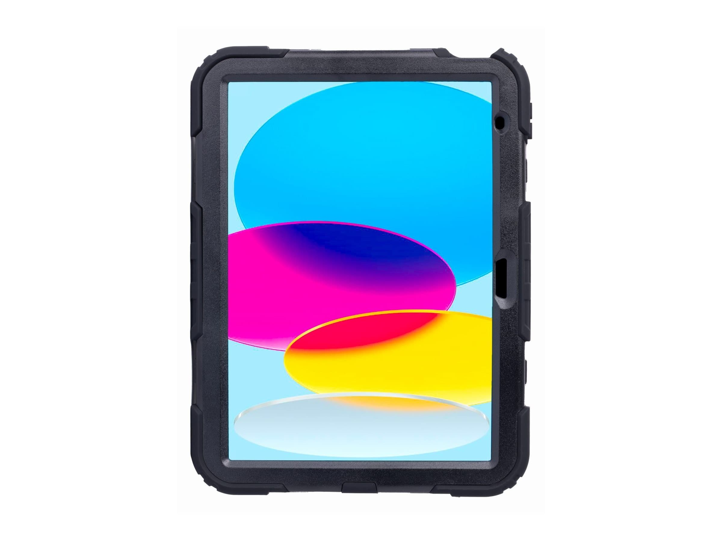 techair Xpedition Rugged Case for iPad 10th & 11th Gen (A16) with Hand & Shoulder Strap - Black