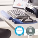 Fellowes Memory Foam Mouse Mat with Wrist Rest - Sapphire Blue thumbnail 4