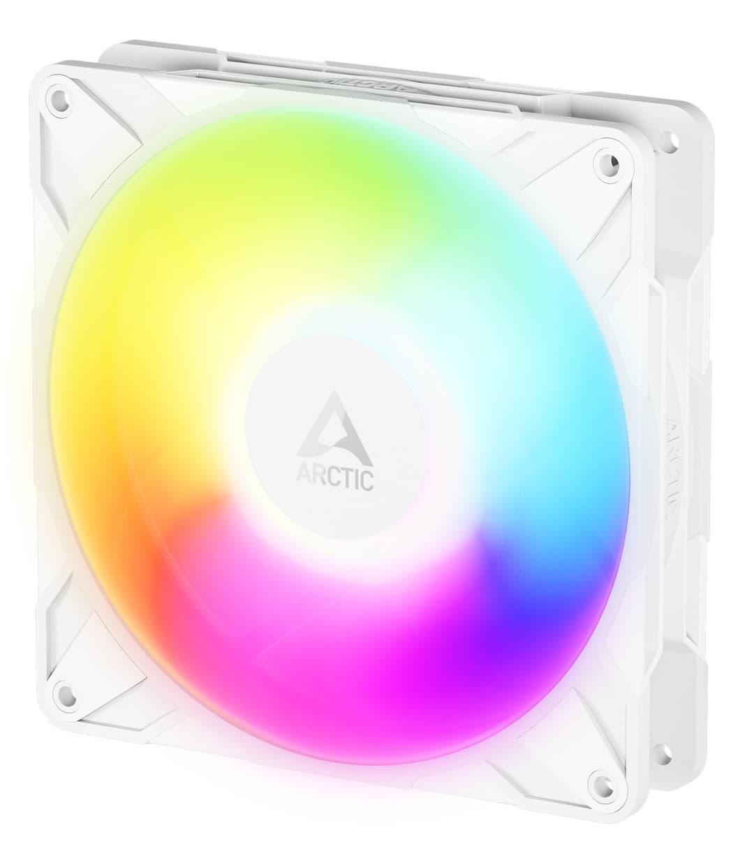 ARCTIC P14 Pro Reverse A-RGB 140 mm PWM Fan with Cable Splitter - White - Image 1