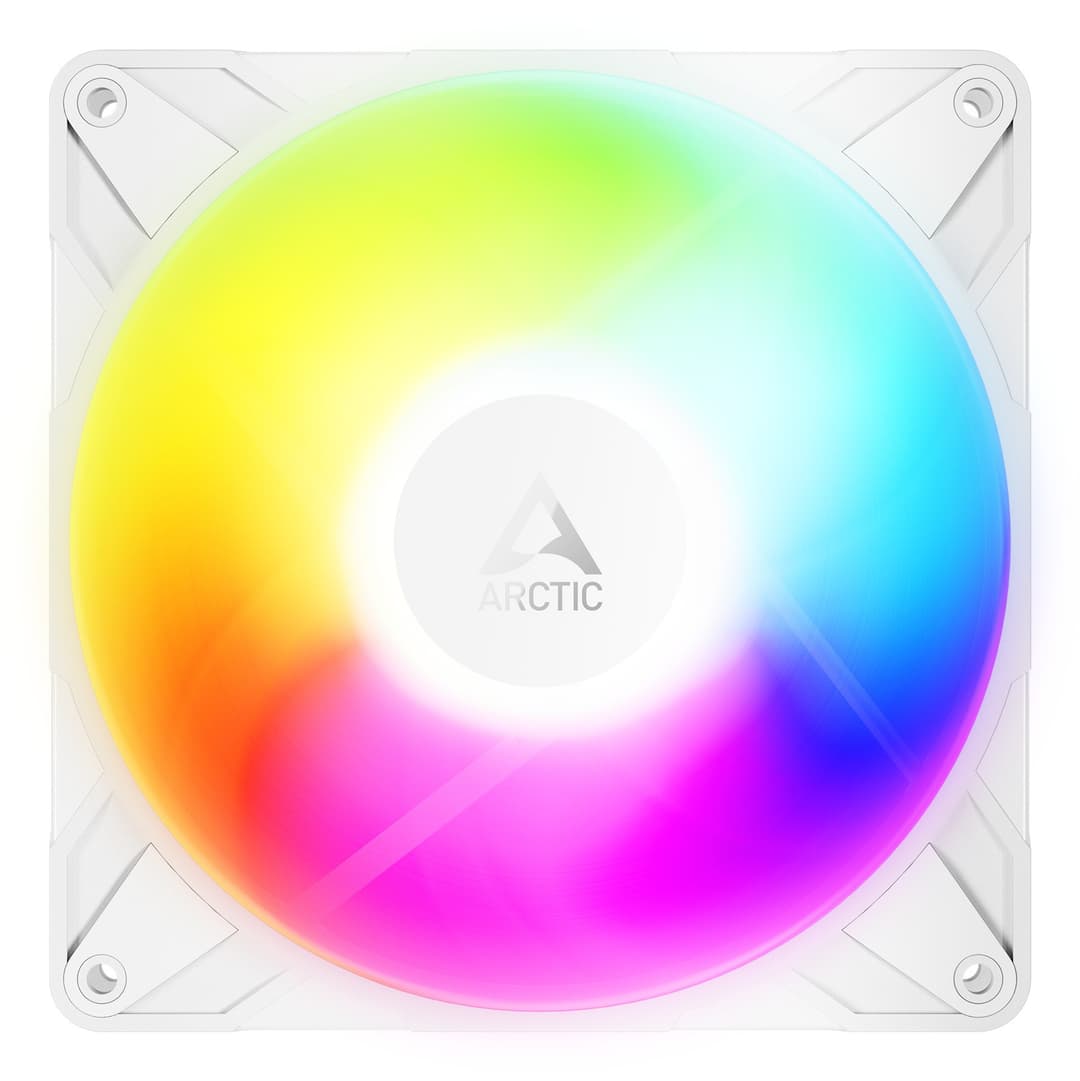ARCTIC P14 Pro Reverse A-RGB 140 mm PWM Fan with Cable Splitter - White - Image 2
