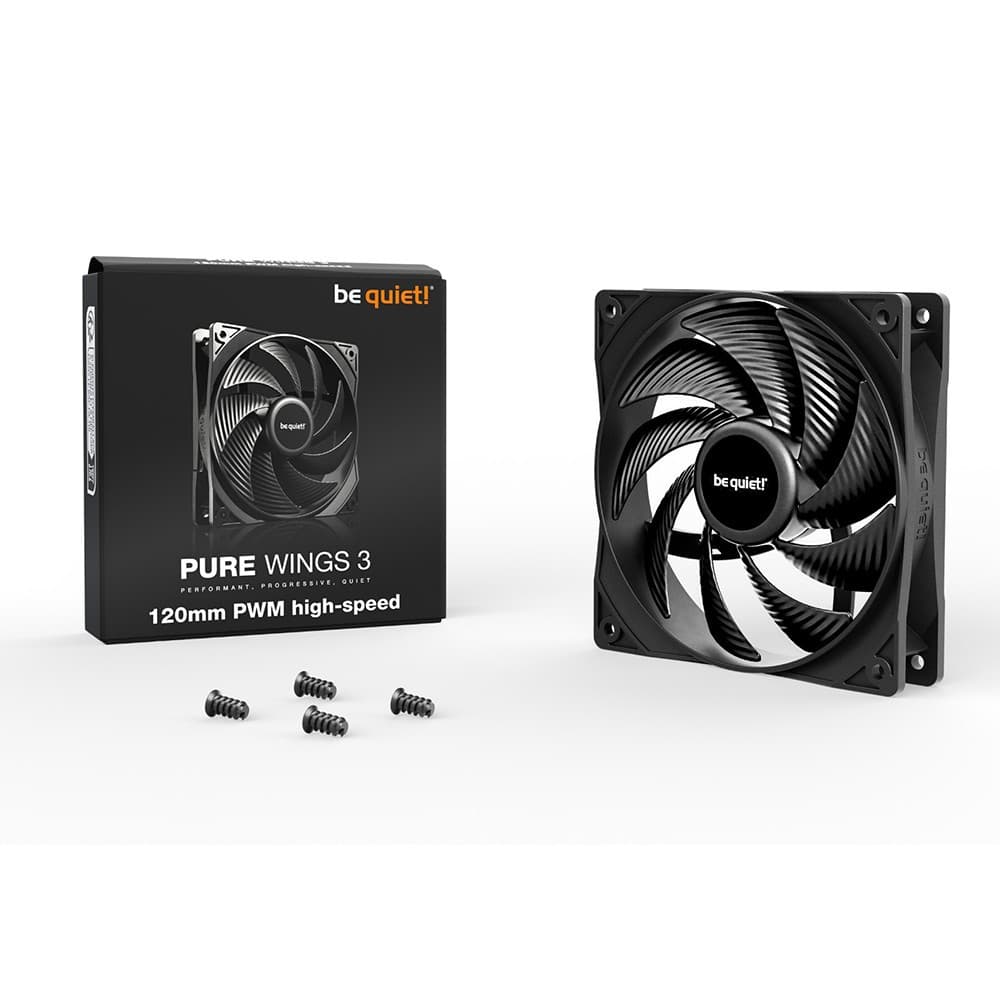 be quiet! Pure Wings 3 PWM High-Speed Case Fan 120mm - Image 2