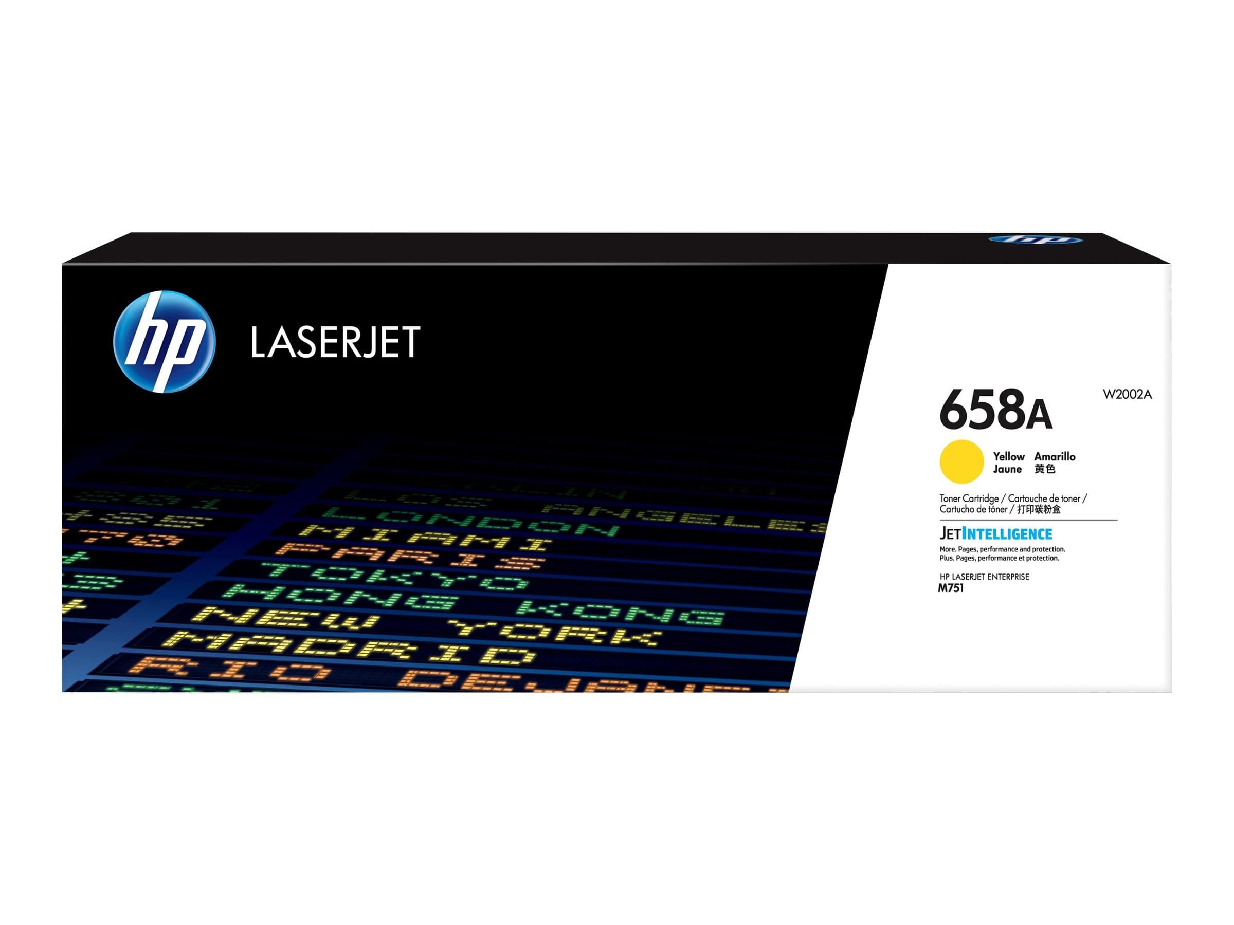 HP 658A Original LaserJet Toner Cartridge - Yellow (W2002A)