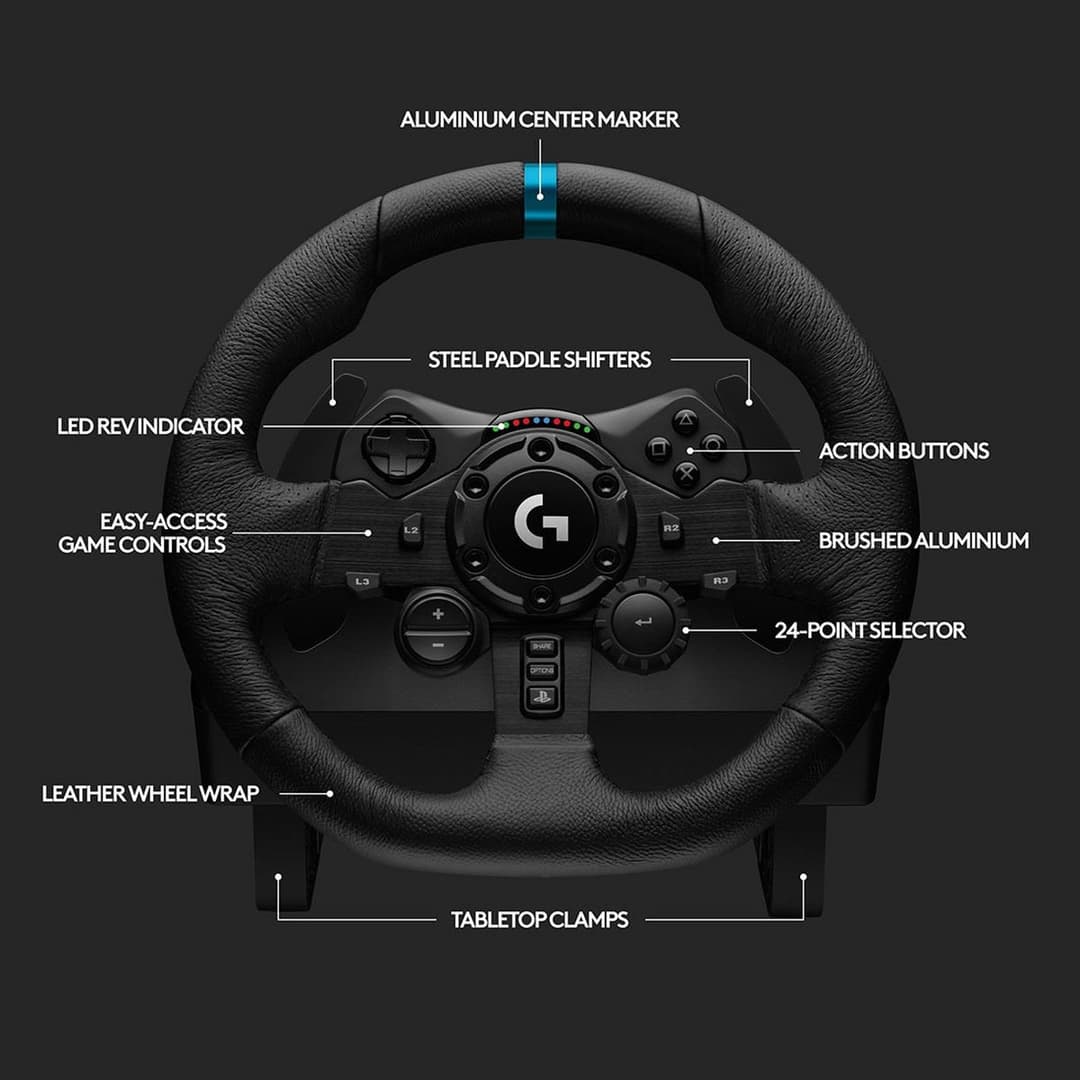 Logitech G G923 TRUEFORCE Racing Wheel and Pedals - PS5, PS4 & PC - Image 8