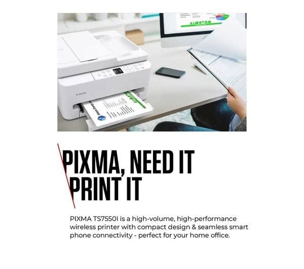 CANON PIXMA TS7550i All-in-One Wireless Inkjet Printer - Image 8