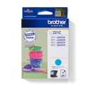 Brother LC221C Original Ink Cartridge, 260 Pages - Cyan thumbnail 1