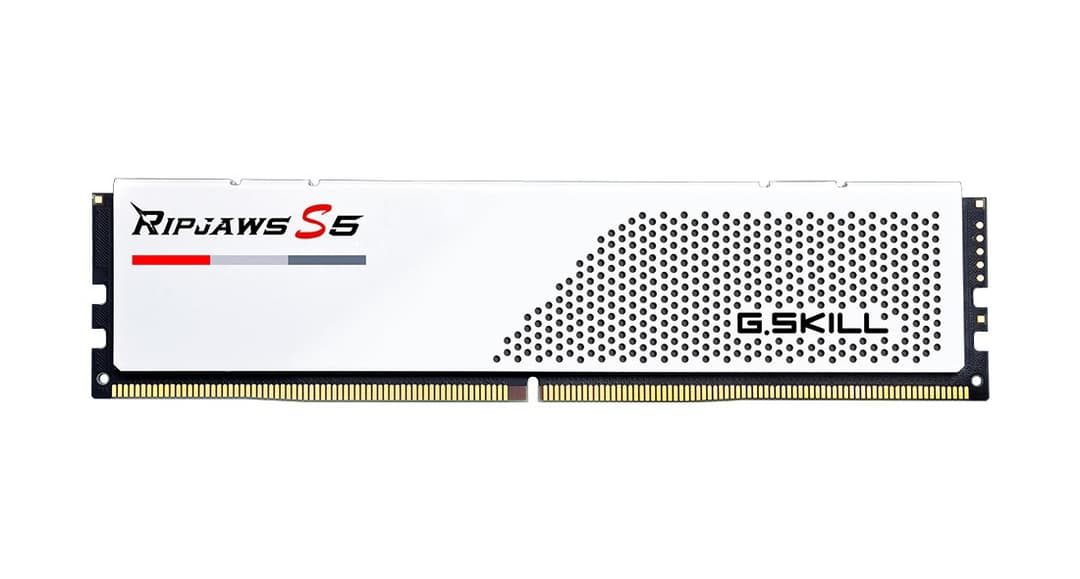 G.Skill Ripjaws S5 32GB (2 x 16GB) DDR5 6000MHz CL30 Memory Kit - White - Image 3