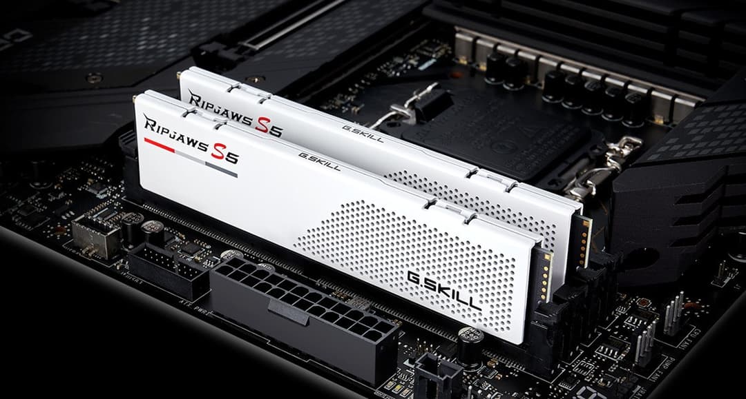 G.Skill Ripjaws S5 32GB (2 x 16GB) DDR5 6000MHz CL30 Memory Kit - White - Image 5