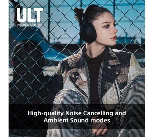 Sony ULT Wear (WH-ULT900N) Wireless Bluetooth Noise-Cancelling Over-Ear Headphones - Black - Image 4