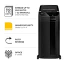 Fellowes Paper Shredder 350 Sheet Auto Feed Cross Cut Shredder AutoMax 350C Shredder with 68 Litre Bin High Security P4 thumbnail 2