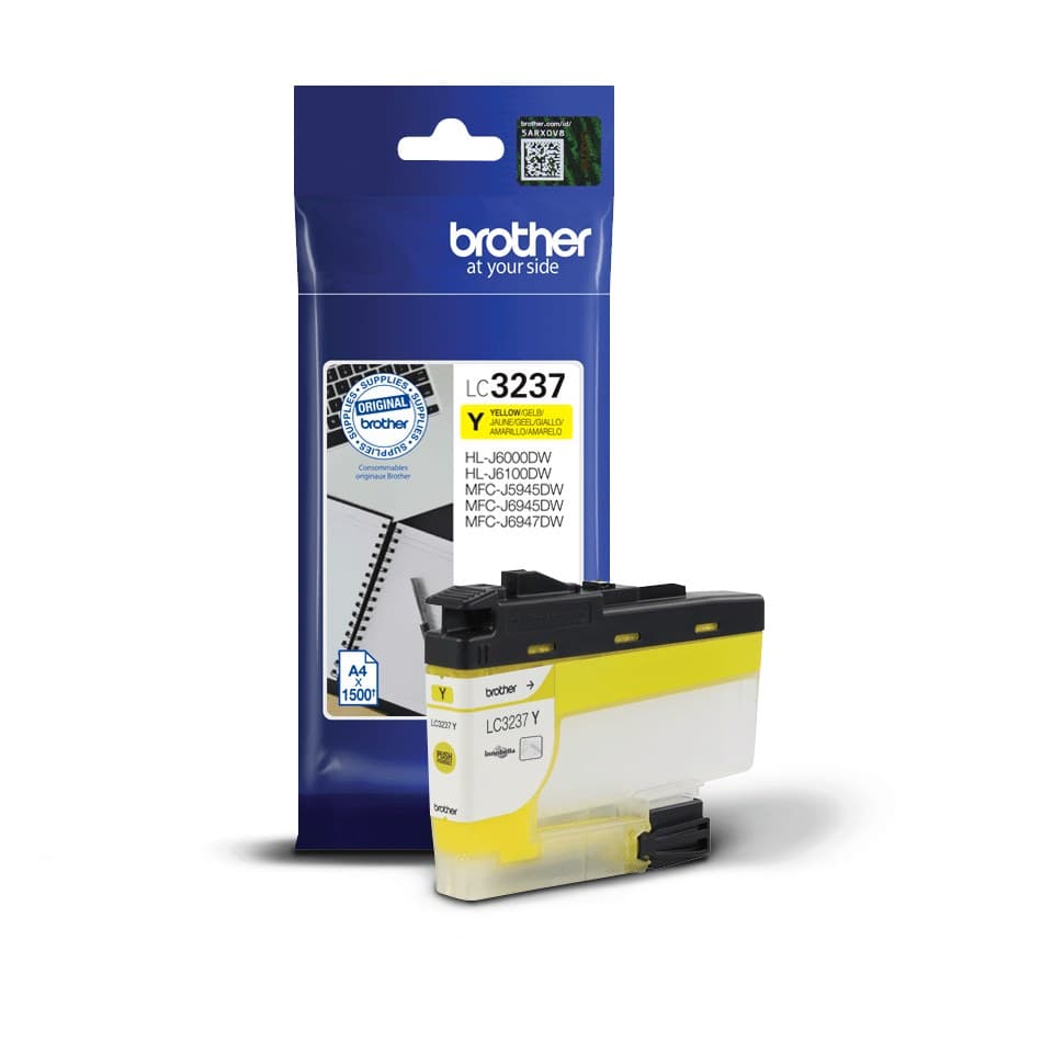 Brother LC3237Y Standard Yield Original Ink Cartridge - Yellow - Image 2