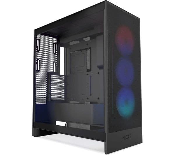 NZXT H7 Flow RGB ATX Mid-Tower PC Case - Black