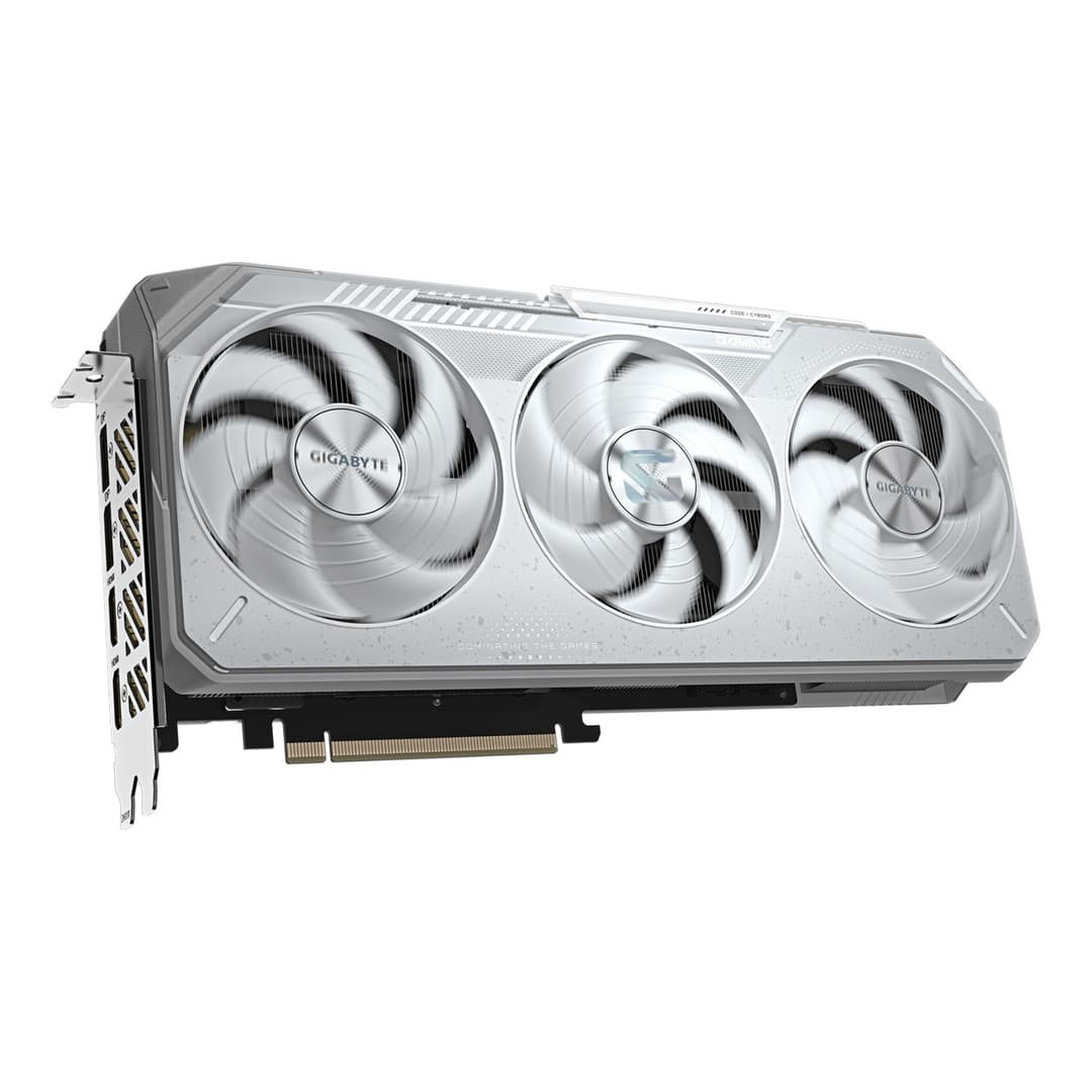 GIGABYTE Radeon RX 9070 XT GAMING OC ICE 16GB GDDR6 PCIe 5.0 Graphics Card - White - Image 3