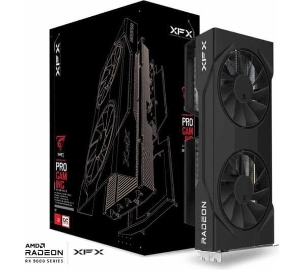 XFX Swift Radeon RX 9060 XT OC Gaming Edition Dual Fan 16GB GDDR6 Graphics Card - Black - Image 8