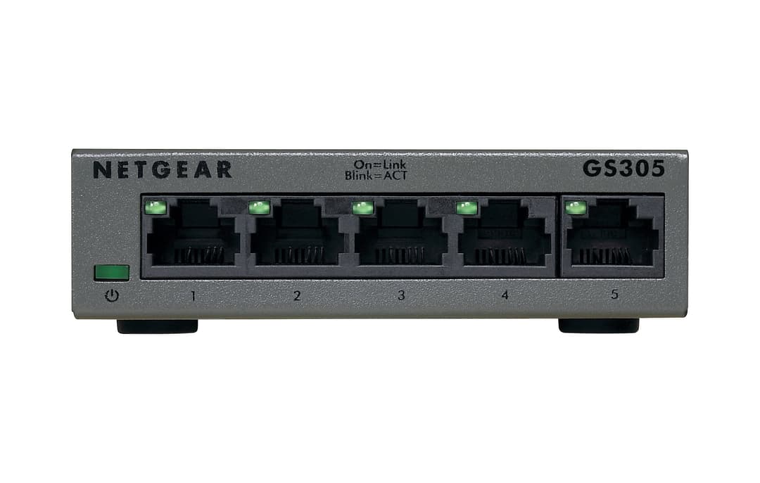 NETGEAR GS305 5-Port Gigabit Ethernet Unmanaged Desktop Switch - Image 1