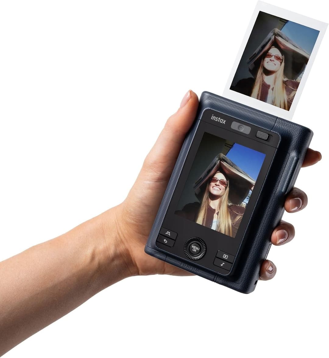 Fujifilm Instax Mini LiPlay+ Hybrid Instant Camera Midnight Blue - Image 3