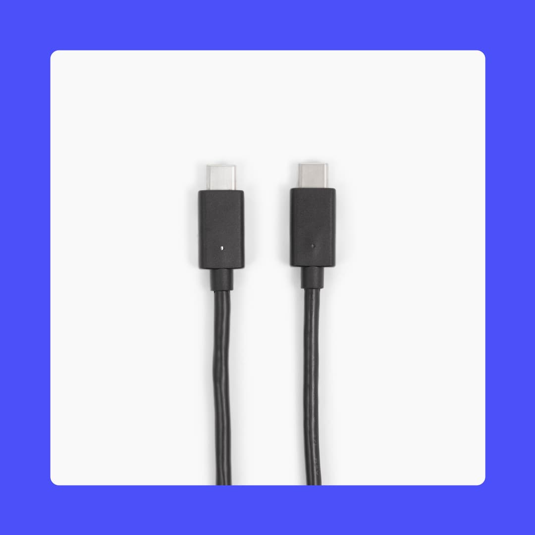 Owl Labs USB-C to USB-C Cable for Meeting Owl 3, 16 ft (4.87 m) - Black - Image 2