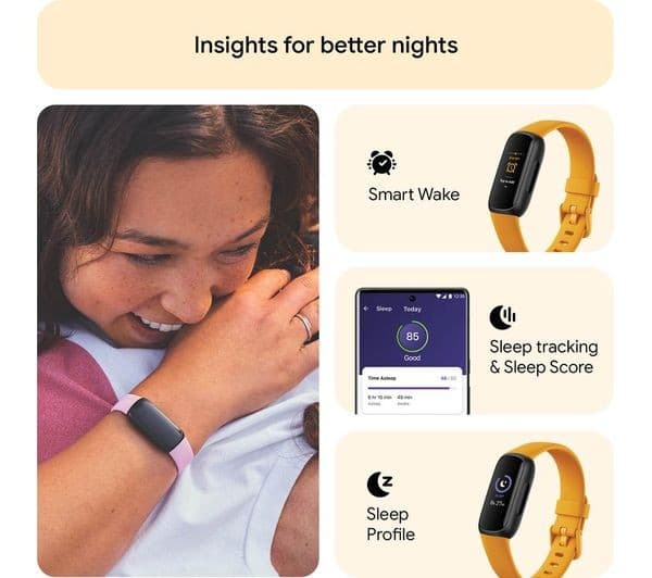 Fitbit Inspire 3 Fitness Tracker - Morning Glow - Image 4