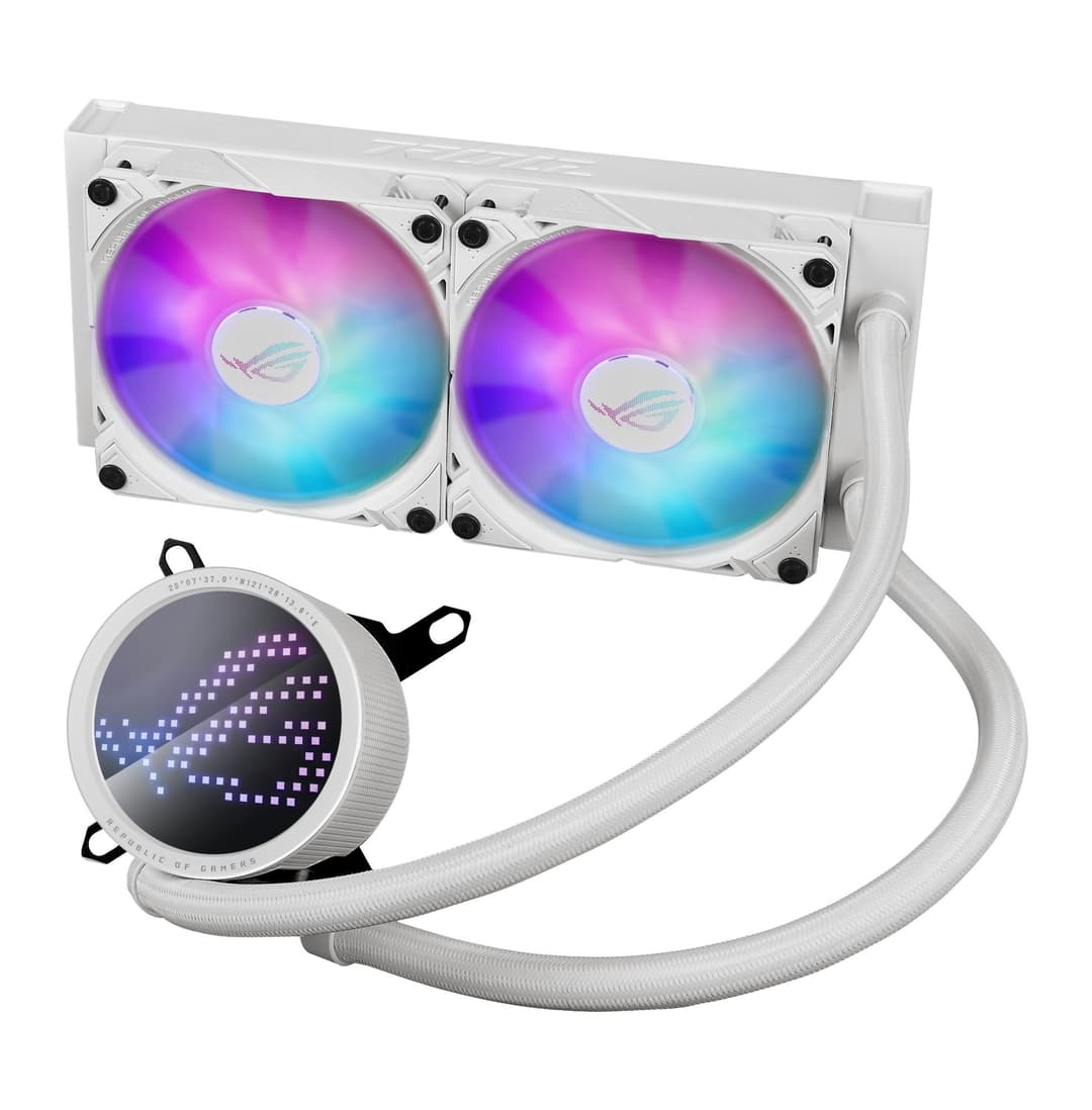 ASUS ROG Ryuo III 240 ARGB AIO Liquid CPU Cooler - White - Image 1