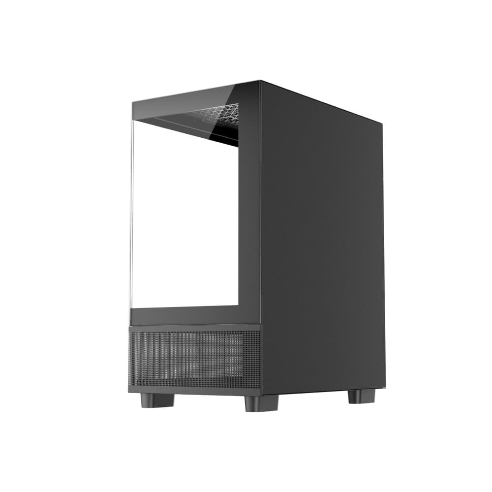 1st Player MIKU Mi2-A Tempered Glass Mid Tower Gaming Case - Black - Image 3