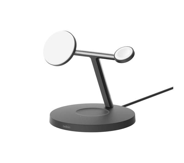 Belkin BoostCharge Pro Qi2 3-in-1 Magnetic 15W Wireless Charging Stand - Black