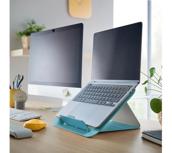 Leitz Ergo Cosy Adjustable Laptop Stand - Calm Blue - Image 9
