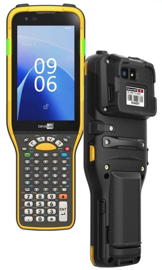 CipherLab RK96 Industrial Mobile Computer - Wi-Fi 7, Bluetooth, NFC, 38-Key Numeric, Pistol Grip, Android GMS - Image 1