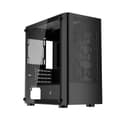 1st Player X4-M Tempered Glass Micro ATX Gaming Case - Black thumbnail 1