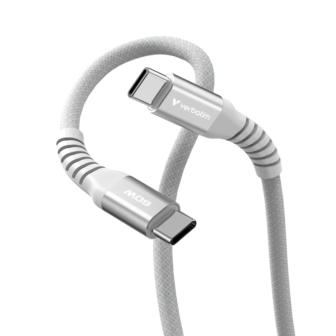 Verbatim Sync & Charge Magnetic Cable - 60W USB-C to USB-C 120 cm Grey - Image 2
