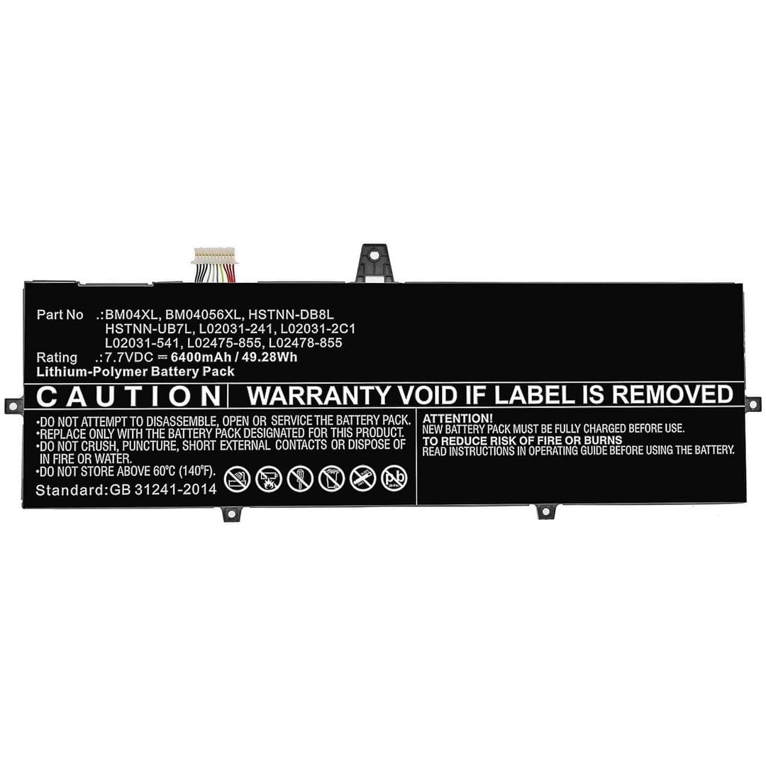 CoreParts Replacement Laptop Battery for HP EliteBook x360 1030 G3, 7.7V 6800mAh 52.36Wh, Black - Image 1