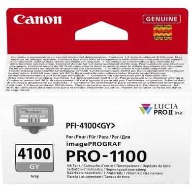 Canon PFI-4100 LUCIA PRO II Ink Cartridge 80ml - Grey - Image 2