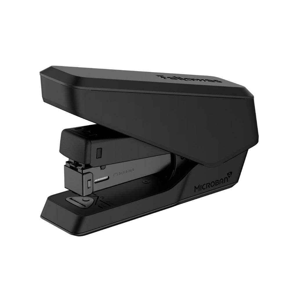 Fellowes LX840 25 Sheet Half Strip Easy Press Stapler - Black