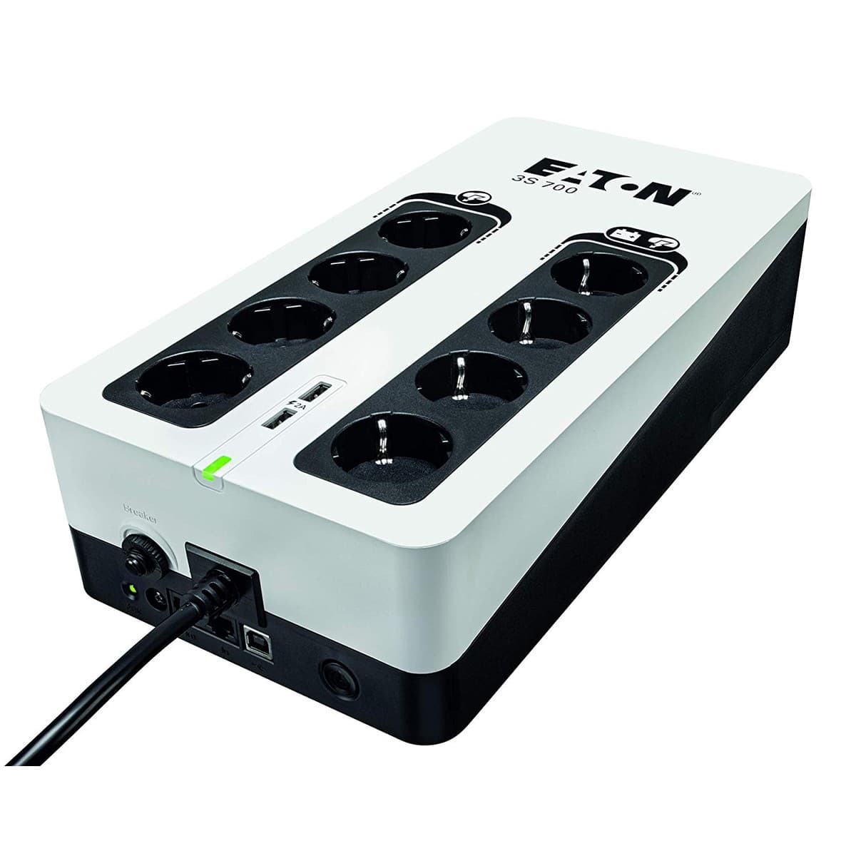 Eaton 3S Gen2 230V Offline UPS with 8x BS Outlets 850VA