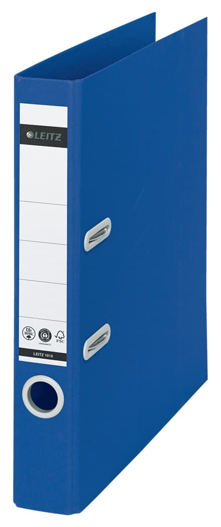 Leitz 180° Recycle Lever Arch File A4 50mm Blue - Image 1