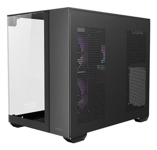 Antec CX600M Trio ARGB micro-ATX Mini Tower Tempered Glass Black PC Gaming Case