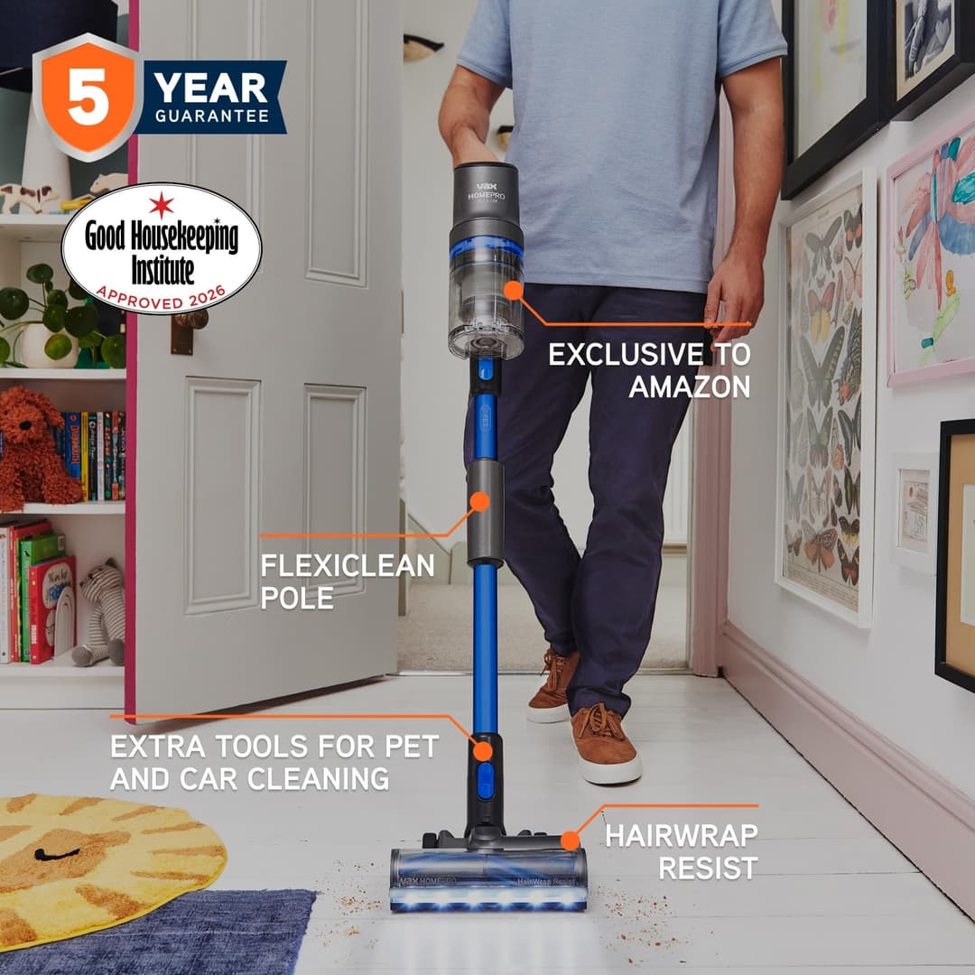 Vax HomePro Pet & Car Cordless Stick Vacuum Cleaner - Graphite & Blue - Image 2