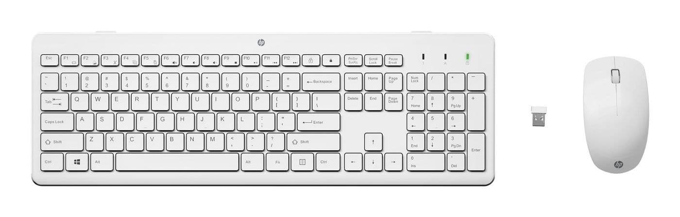 HP 230 Wireless Mouse and Keyboard Combo White