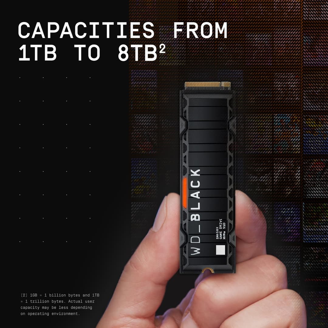 WD_BLACK SN850X 2TB M.2 2280 PCIe Gen4 NVMe SSD - With Heatsink - Image 7