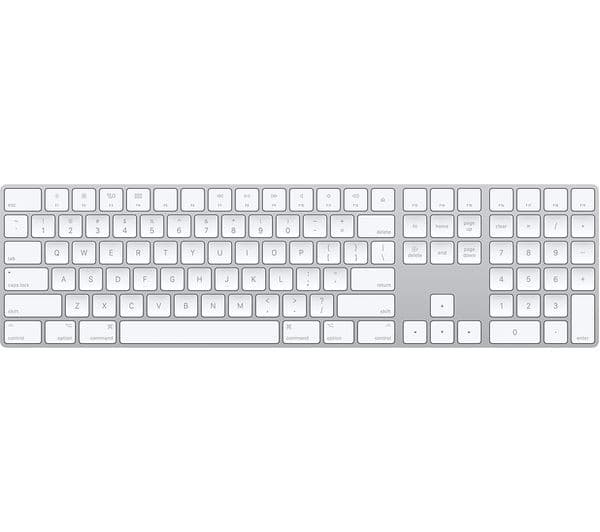 Apple Magic Keyboard with Touch ID and Numeric Keypad (USB-C) - UK English - White (MXK73B/A)