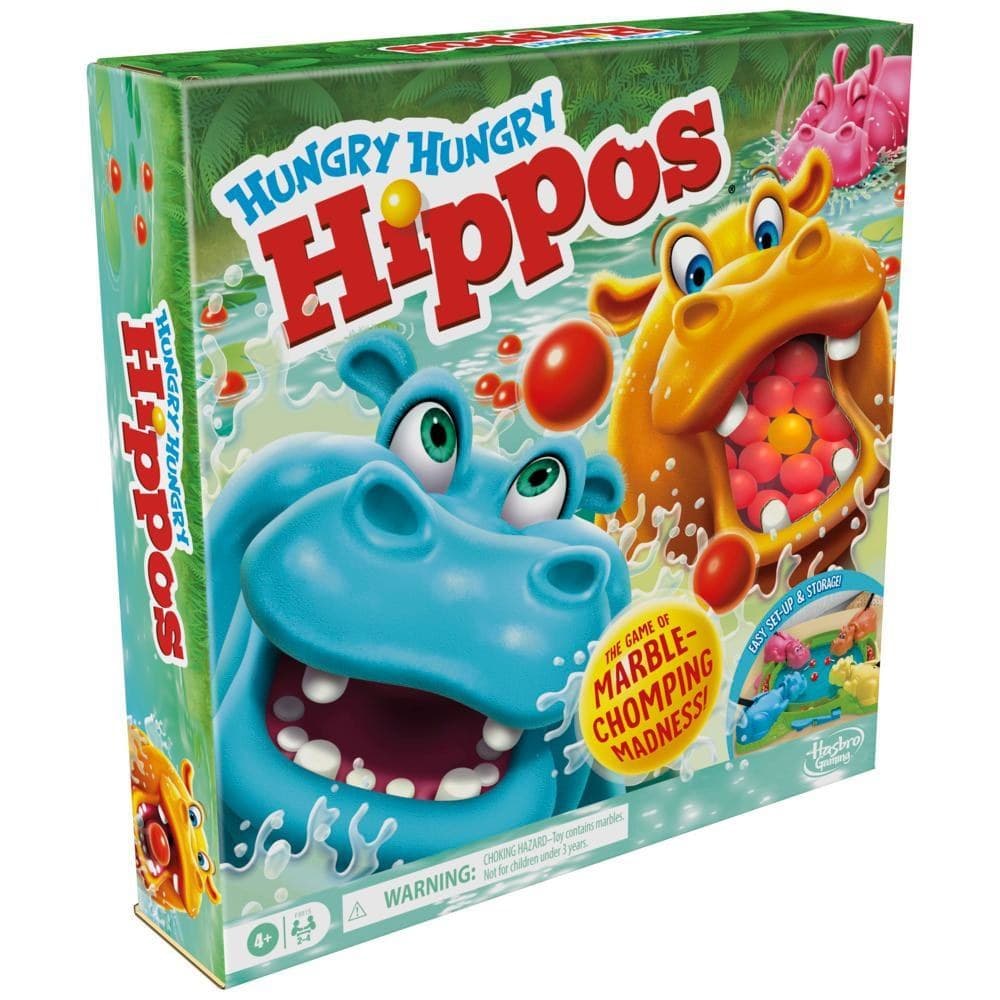 Hasbro Gaming Hungry Hungry Hippos Board Game, Ages 4+, 2-4 Players (F8815102) - Image 2