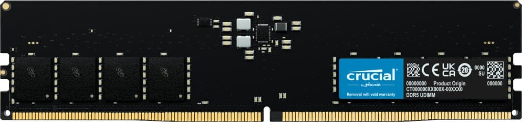 Crucial DDR5-5600 CL46 UDIMM Desktop Memory 32GB - Image 1