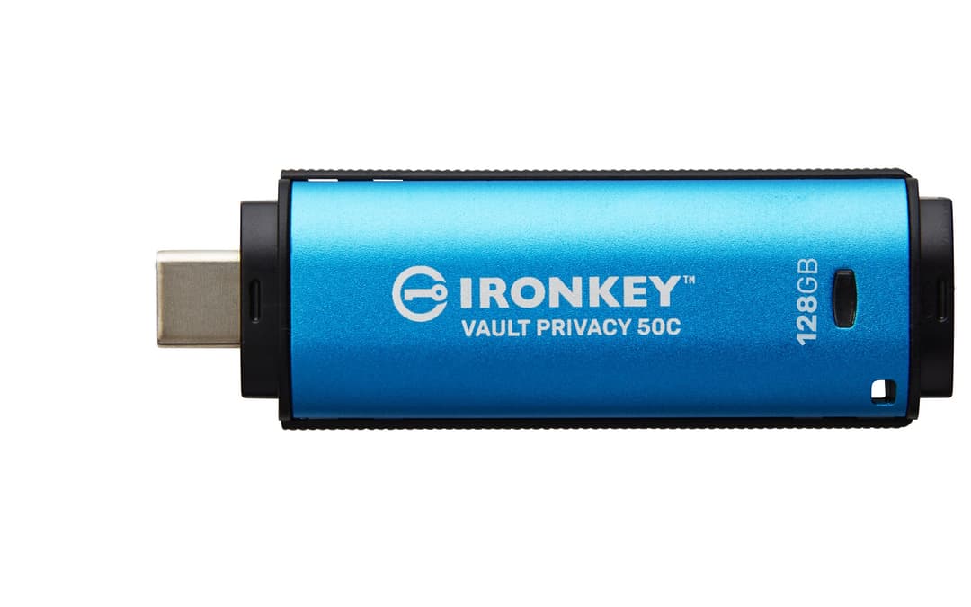 Kingston IronKey Vault Privacy 50C USB-C Encrypted Flash Drive 128GB - Image 3