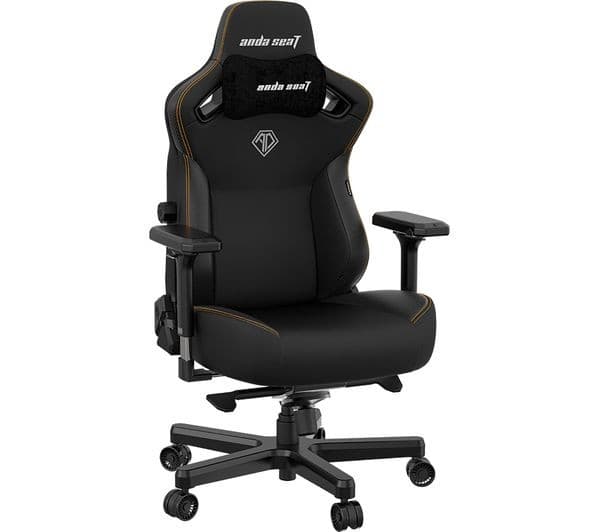 AndaSeat Kaiser 3 Premium Gaming Chair - Large, Elegant Black PVC Leather - Image 1