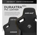 AndaSeat Kaiser 3 Premium Gaming Chair - Large, Elegant Black PVC Leather thumbnail 5